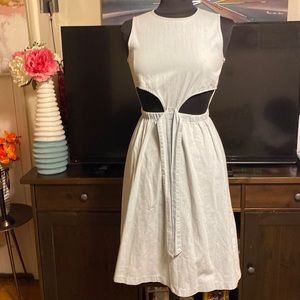 New Girl blue Demin tie dress size 14 by Rowe